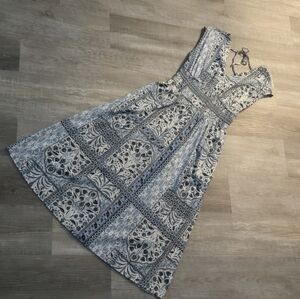 Old Navy Womens Waist-Defined Midi Dress with Pockets - Size Small Tall